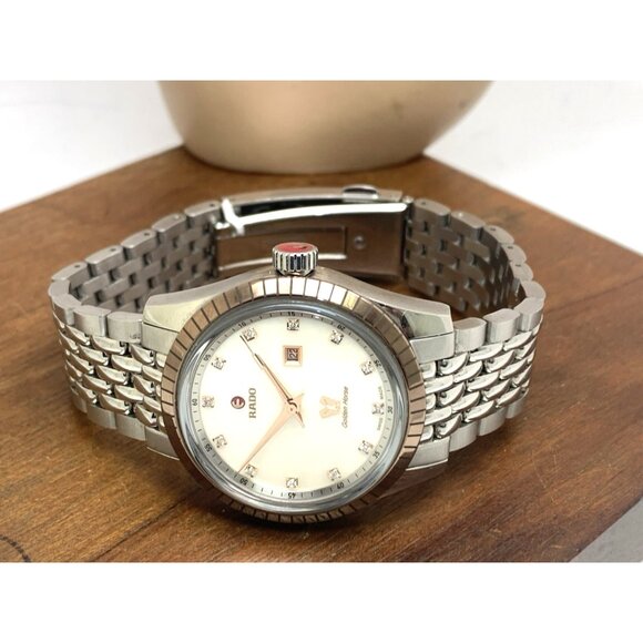 Rado Women's Watch R33102903 Swiss Automatic Diamond Mother of Pearl Dial 35mm - Picture 9 of 15